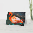 Recherche de flamants vœux cartes Oiseau