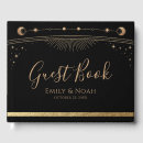 Recherche de gold wedding guest books Newly weds
