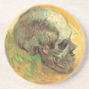 Recherche de crâne vintage dessous de verres Van gogh