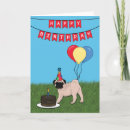 Search for pug dog birthday cards From the dog