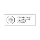 Search for return label rubber stamps Monogram script