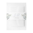 Search for floral wedding invitation belly bands Blue