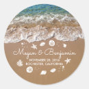 Search for beach wedding stickers seaside