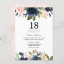 Search for floral 18th birthday invitations Pink