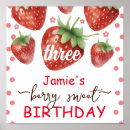 Search for 3rd birthday posters Strawberry