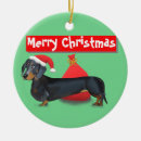Search for sausage ornaments Wiener dog