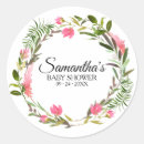 Search for floral wreath baby shower stickers Mother to be