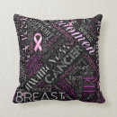 Search for breast cancer awareness pillows Hope