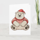 Search for polar bear christmas cards Santa