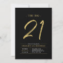 Search for the big one party invitations Black