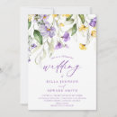 Search for purple watercolor floral wedding invitations Lavender
