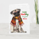 Search for pug christmas cards Funny