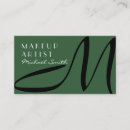 Search for green business cards Fashion