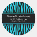 Search for zebra pattern stickers Blue