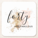 Search for 40th birthday coasters Elegant