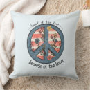 Recherche de symbole paix coussins Rouge