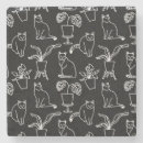 Search for pot coasters Black cat