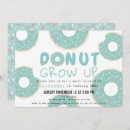 Search for boy doughnut birthday invitations Modern
