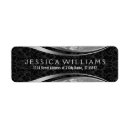 Search for silver damask return address labels Elegant