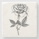 Search for rose drawing coasters Floral