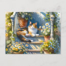 Recherche de chat floral cartes postales Contenu générationnel