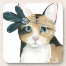 Search for feather coasters Cat