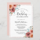 Search for women 50th birthday invitations Rose gold