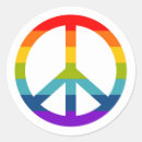 Search for rainbow peace sign stickers Lesbian