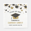 Search for congratulations napkins Black and gold