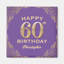 Recherche de anniversaire de 60 ans magnets Fête d'anniversaire