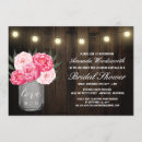 Search for mason jar bridal shower invitations Rustic