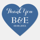 Search for blue thank you wedding stickers Blue and white