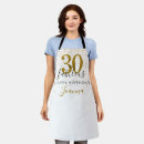 Search for 30th birthday aprons Modern