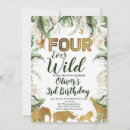 Search for four ever wild birthday invitations Safari 4th birthday