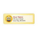 Search for emoticon return address labels Face