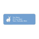 Search for happy bunny return address labels Illustration