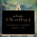 Search for black and gold wedding signs Simple