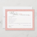 Search for blush advice cards Bridal shower