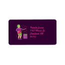 Search for punk rock return address labels Pink