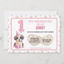 Search for puppy 1st birthday invitations Party