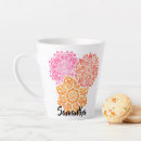 Search for colorful floral pattern mugs Orange