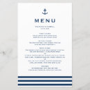 Search for nautical wedding menus Anchor