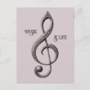 Search for clef notes postcards Music
