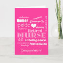 Search for nurse congratulations cards Retiring