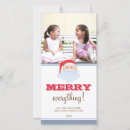 Search for red white blue christmas cards Santa
