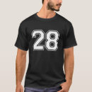 Search for number 28 tshirts Lucky