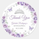 Search for silver floral stickers 15th birthday
