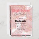 Search for black and gold 18th birthday invitations Typography