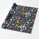 Recherche de motif musique papier cadeau Note de musique