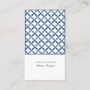Search for blue and white business cards Interior designer